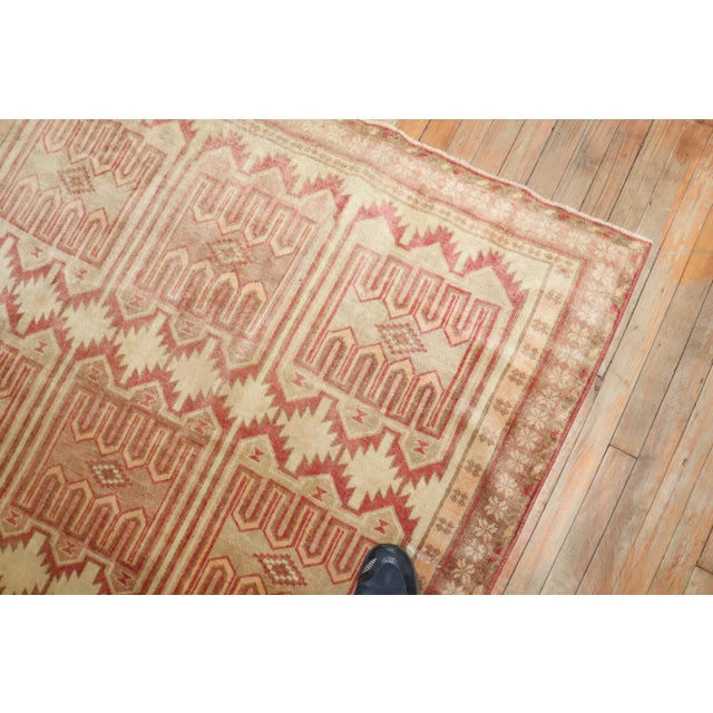 Ivory Vintage Zabihi Collection East Turkestan Samarkand Rug - 4'10" x 9'7" For Sale - Image 8 of 12