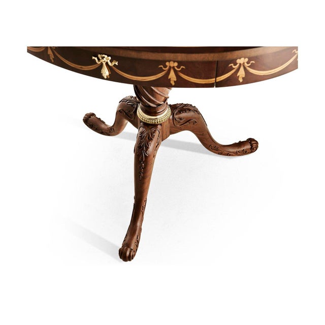 English Mahogany Oval Side Table For Sale - Image 10 of 10