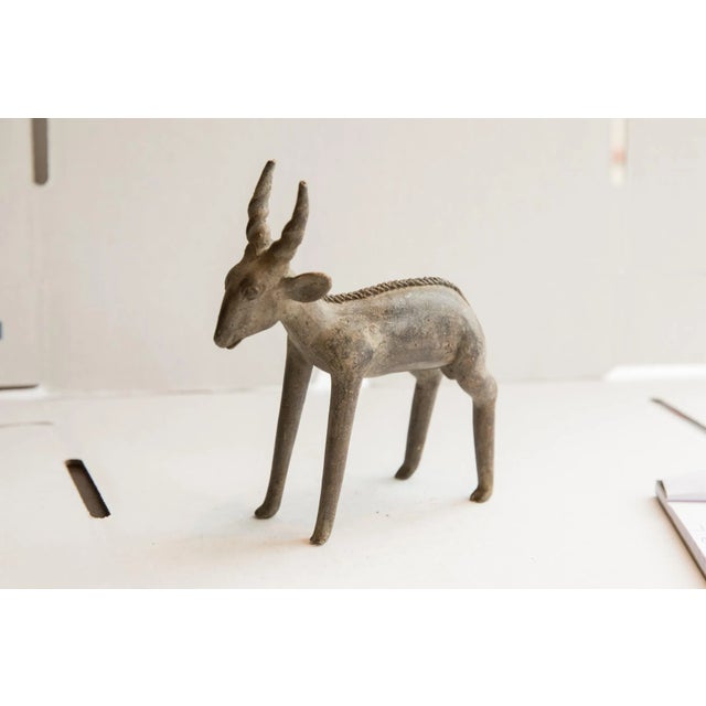 Late 20th Century Vintage African Antelope Sculpture For Sale - Image 5 of 7