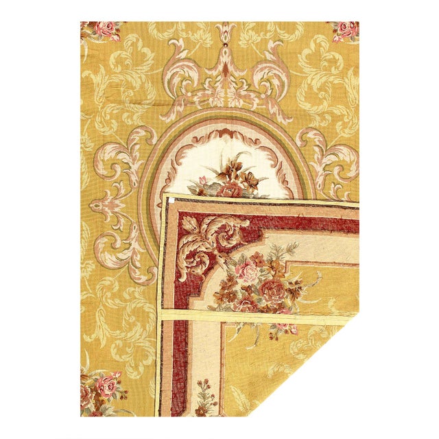 Traditional Pasargad DC Green Fine Hand Knotted Flat Weave Aubusson Rug For Sale - Image 3 of 4