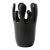 Crown Vase in Black For Sale