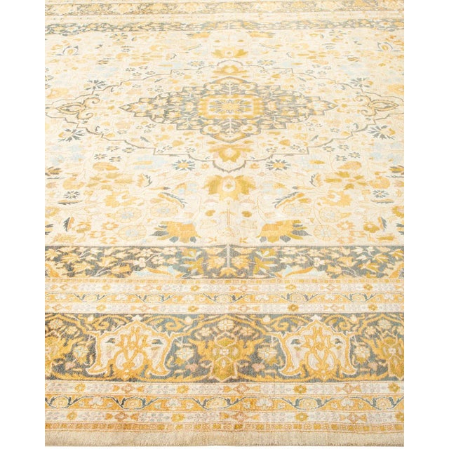 Solo Rugs Mogul, One-of-a-Kind Hand-Knotted Area Rug - Ivory, 9' 3" x 11' 10" For Sale - Image 4 of 8