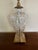 Wildwood Late 20th Century Wildwood Crystal and Brass Lamp With Leaf and Vine Motif For Sale - Image 4 of 12