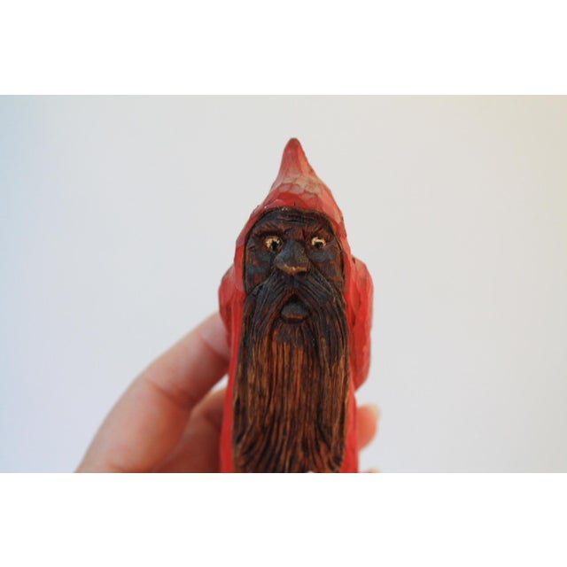 Vintage Hand Carved Wood Folk Art Figurines S/6 For Sale - Image 10 of 14