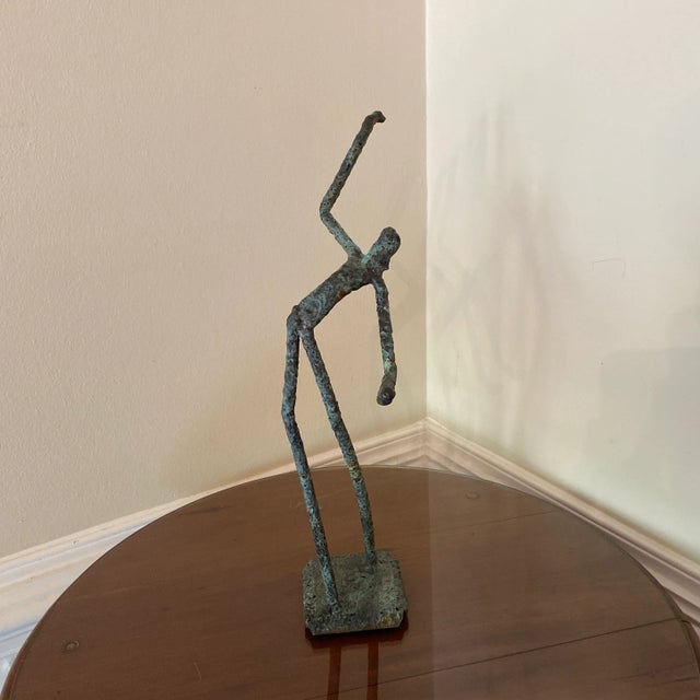 Late 20th Century Bronze Artist Made Brutalist Style Sculptures- Set of 3 For Sale - Image 4 of 7