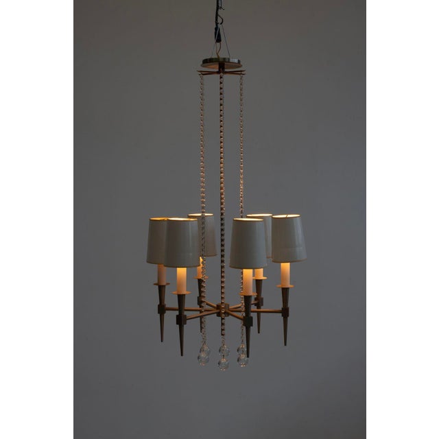 Mid-Century Modern Tommi Parzinger Chandelier for Parzinger Originals For Sale - Image 3 of 10