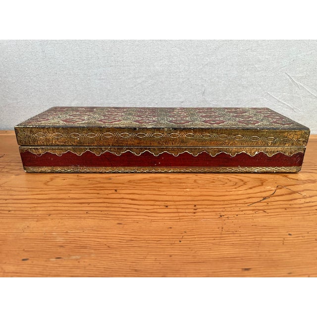 1950s Italian Florentine Glove Box For Sale - Image 5 of 12