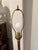 Mid 20th Century Mid-Century Modern Brass and Glass Tray Table Floor Lamp With Original Shade For Sale - Image 12 of 13