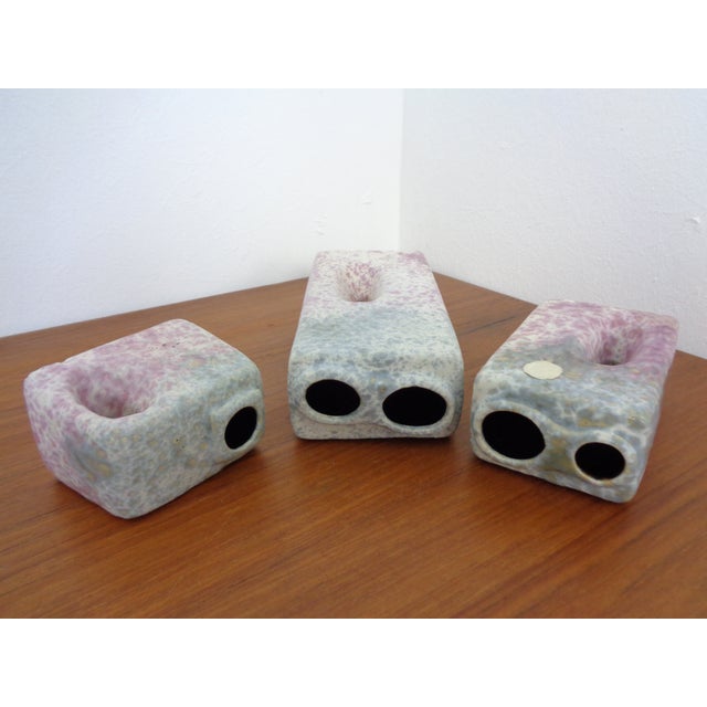Ceramic Pink Vases from Ü-Keramik, 1970s, Set of 3 For Sale - Image 7 of 17