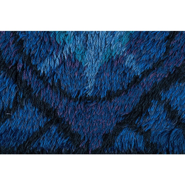 Textile Vintage Swedish Rya Rug by Marianne Richter Doris Leslie Blau Collection For Sale - Image 7 of 10