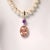Peach Morganite and Purple Amethyst Shimmering Pendant For Sale In Raleigh - Image 6 of 8