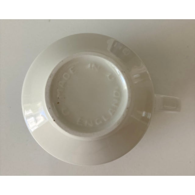 Late 20th Century Blue Willow Chinoiserie Tea Cups Churchill England, Set of 3 For Sale In Palm Springs - Image 6 of 8