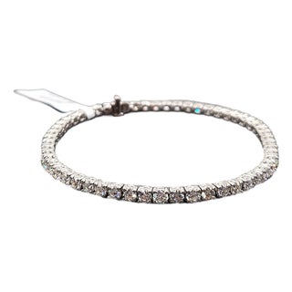 4.89 Ct Diamond Tennis Bracelet For Sale