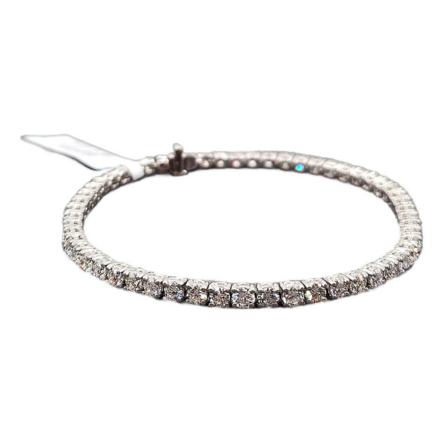 4.89 Ct Diamond Tennis Bracelet For Sale