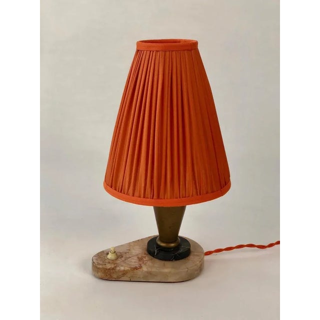 Art Deco Czechian Bedside Table Lamp For Sale - Image 3 of 10