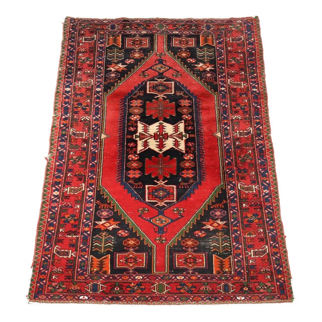 Middle Eastern Mazlagan Rug in Wool For Sale