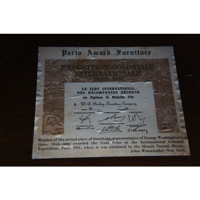 1930s W. A. Berkey American Chippendale Style Flame Mahogany Corner Cabinet For Sale - Image 10 of 12