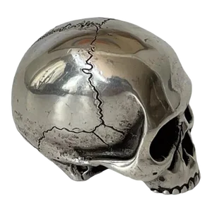 1980s Fine Contemporary Silver Sculptural Paperweight