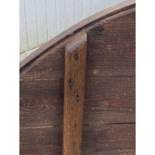 Beautiful and authentic folding winemaker's table Fully functional, with a lovely patina Diameter 106cm Height 68cm Height...