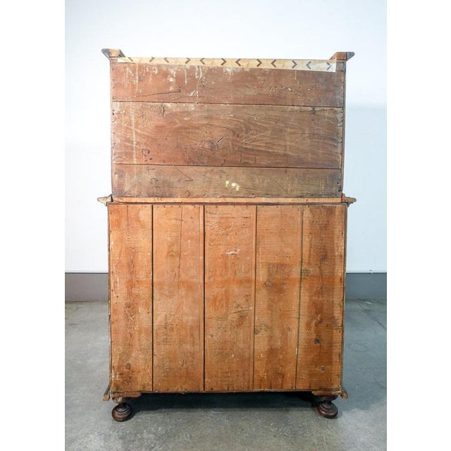 Inlaid Wooden Coin Cabinet, 1700s For Sale - Image 16 of 18