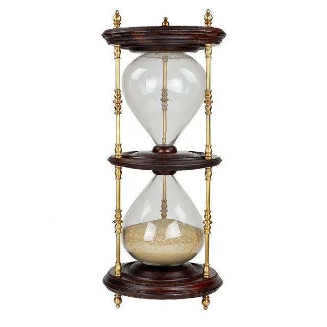 An effective element of the interior. Large, attractive and cozy, late 19th century hourglass. They are composed of two...