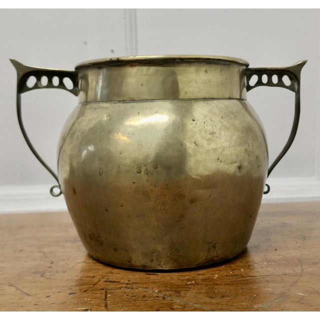 Art Nouveau Brass Planter For Sale - Image 5 of 6