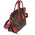 Contemporary Bordeaux Monogram Canvas Flower Zipped Tote PM For Sale - Image 3 of 8