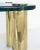 Modern '80s Pace Collection Glass Top Side Table With Brass Legs For Sale - Image 3 of 9