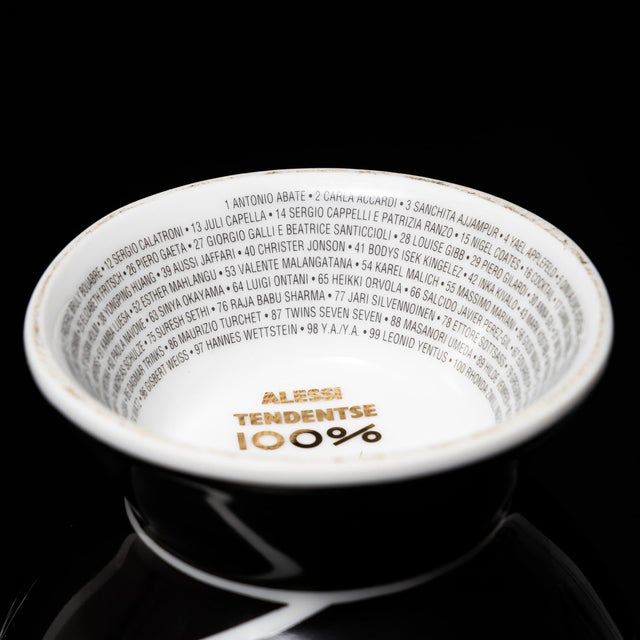 Ceramic Black Lidded Vase No. 36 by Alessandro Mendini for Alessi, Germany For Sale - Image 7 of 12
