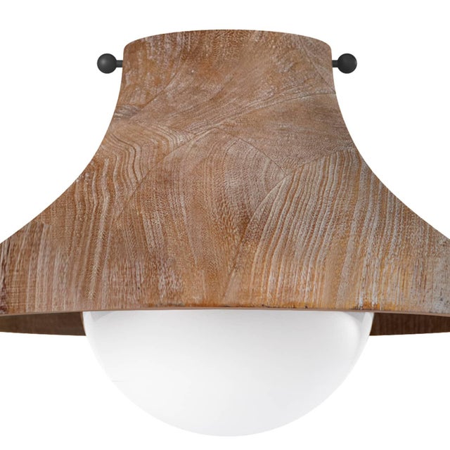 Surfside's white-washed, limed oak finish creates a relaxed look and brings out the wood grain texture of this fixture's...