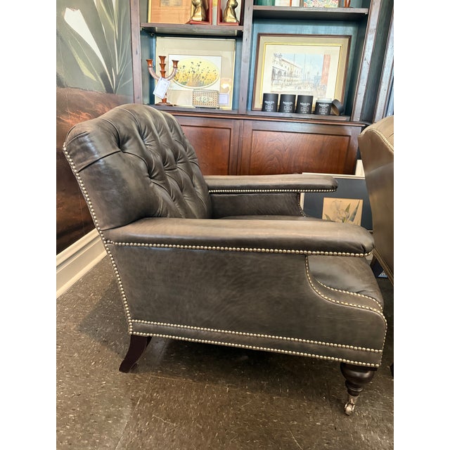 Ralph Lauren Ralph Lauren Set of 2 Club Chairs For Sale - Image 4 of 6