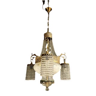 Vintage Italian Liberty Chandelier, 1930s For Sale