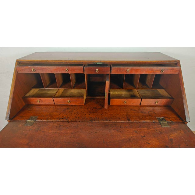 Wood Georgian Secretaire in Oak, 1800 For Sale - Image 7 of 18
