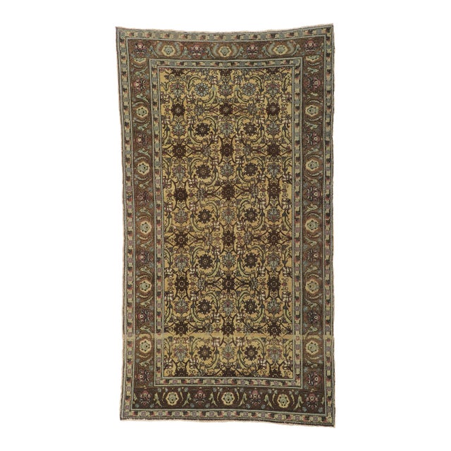 Vintage Turkish Oushak Rug - 05'03 X 09'07 For Sale