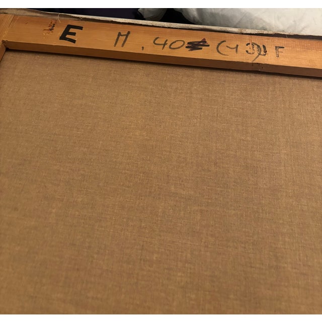 Surrealism Immanuel Moreno Surrealist Oil Painting Dated Paris 1976 For Sale - Image 3 of 3