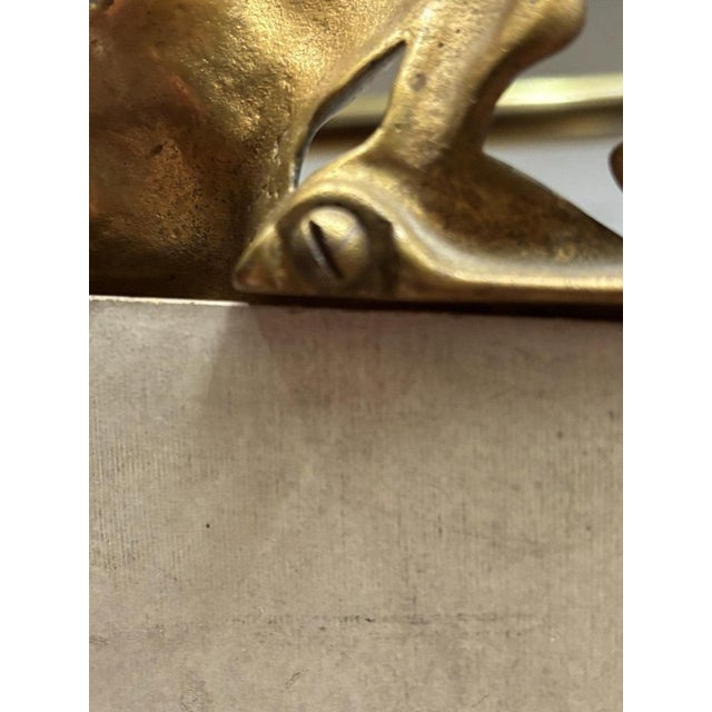 Gold Art Noveau Gilt Bronze Photo Frame For Sale - Image 8 of 10