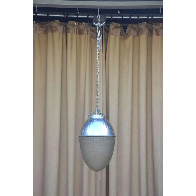 Silver Single Hanging Pendant Industrial Street Light For Sale - Image 8 of 8