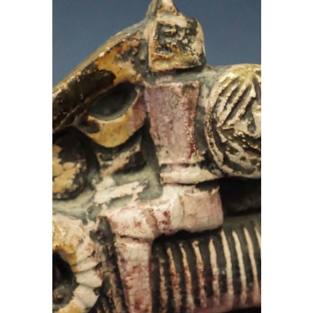 20th Century Sardinian Ceramic Sculpture of Knight on Ram by Claudio Pulli, Italy For Sale - Image 16 of 18