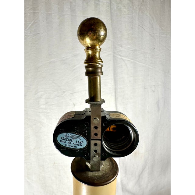 Brass Table Lamp in 17th Century Style German Nuremberg Bell Candlestick. For Sale In West Palm - Image 6 of 11