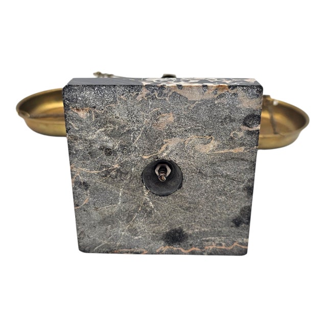 Mid Century Scales of Justice Brass Marble Desk Sculpture 13" For Sale - Image 12 of 13