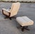 Set of Mid-Century Swivel Armchair and Ottoman in Tweed and Wood, 1970 For Sale - Image 12 of 14