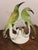 Formia Murano Rare Pair Vintage Formia Murano Glass Birds of Paradise – Green/ Gold Aventurine For Sale - Image 4 of 10