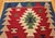 Vintage Turkish Kilim Area Rug, Handwoven Wool, Geometric Pattern, Red & Ivory, 2x3 For Sale - Image 4 of 11