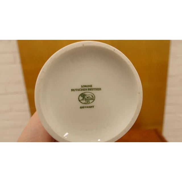 Ceramic White Porcelain Vase by by Heinrich Fuchs for Lorenz Hutschenreuther For Sale - Image 7 of 13