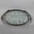 Metal Oval Tray in 800 Silver and Satin Crystal For Sale - Image 7 of 15