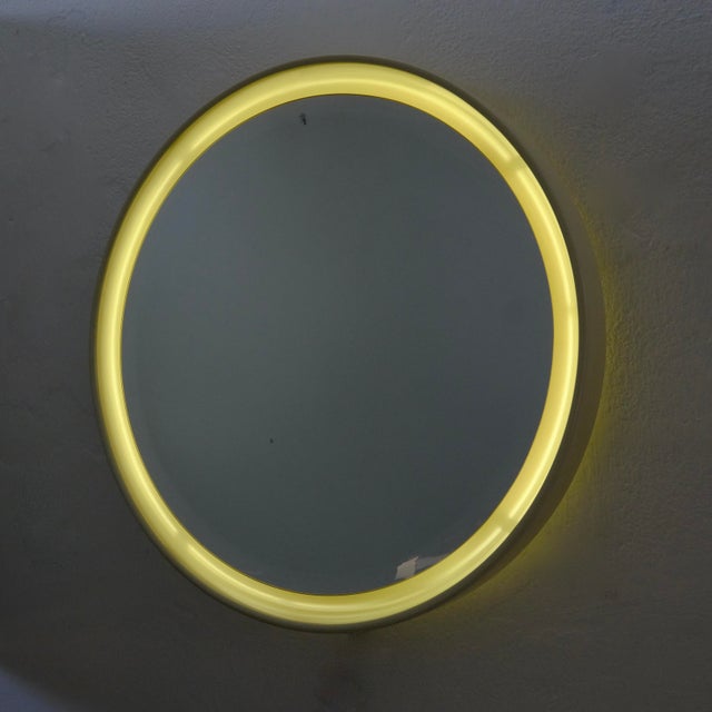 Spacen Age Backlit Mirror, Italy, 1970s For Sale - Image 17 of 18