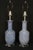 Blue Mid 20th Century Seguso Style "Tweed" Murano Lamps. For Sale - Image 8 of 12