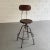Industrial Mid 20th Century Industrial Brushed Steel And Maple Drafting Stool For Sale - Image 3 of 6