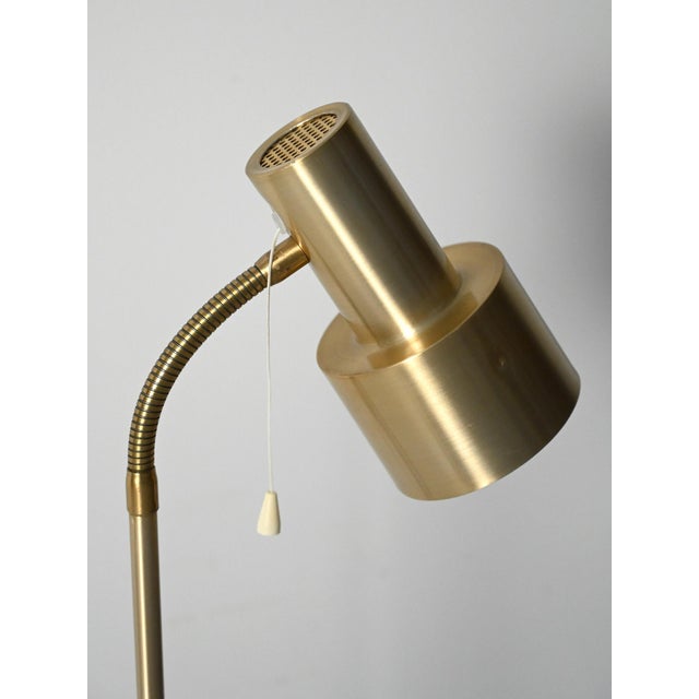 Scandinavian Golden Floor Lamp, 1960s For Sale - Image 3 of 9