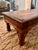 Mid 20th Century Vintage Indian Sheesham Wood Coffee Table With Iron Nailhead Detail and Baluster Legs For Sale - Image 5 of 6